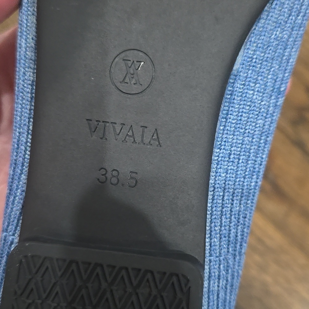 Vivaia Sqaure Toe V cut Margot Denim Blue size 38.5 - Picture 10 of 10